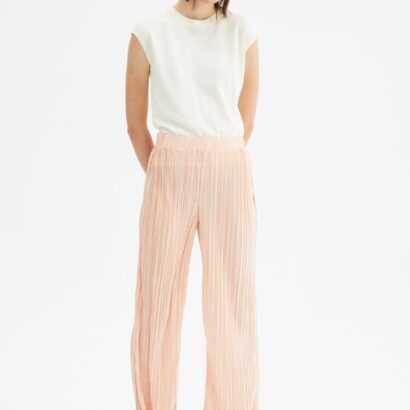 Pantalón Plisado Rosa