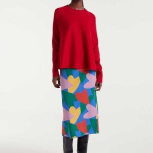 ¡Última! Falda De Punto Midi Cupido