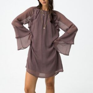 ¡Último! Vestido Sedita Con Volantes