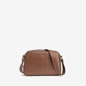 Bolso-Bandolera Textura Granulada Marrón