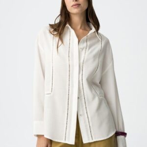 Camisa Blanca Con Abertura