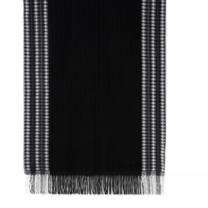 Bufanda Franja Rombo Negra