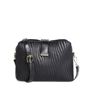 Bandolera Print Serpiente Negro