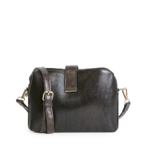 Bandolera Print Serpiente Marrón