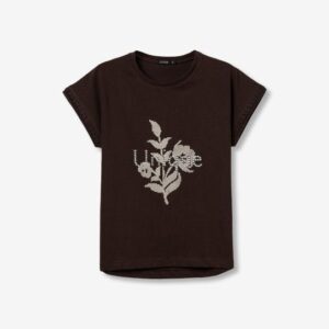 Camiseta Con Estampado Bordado