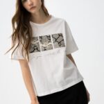 ¡Última! Camiseta Blanca Animal Print