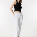 ¡Último! Jeans De Tiro Alto Desflecado