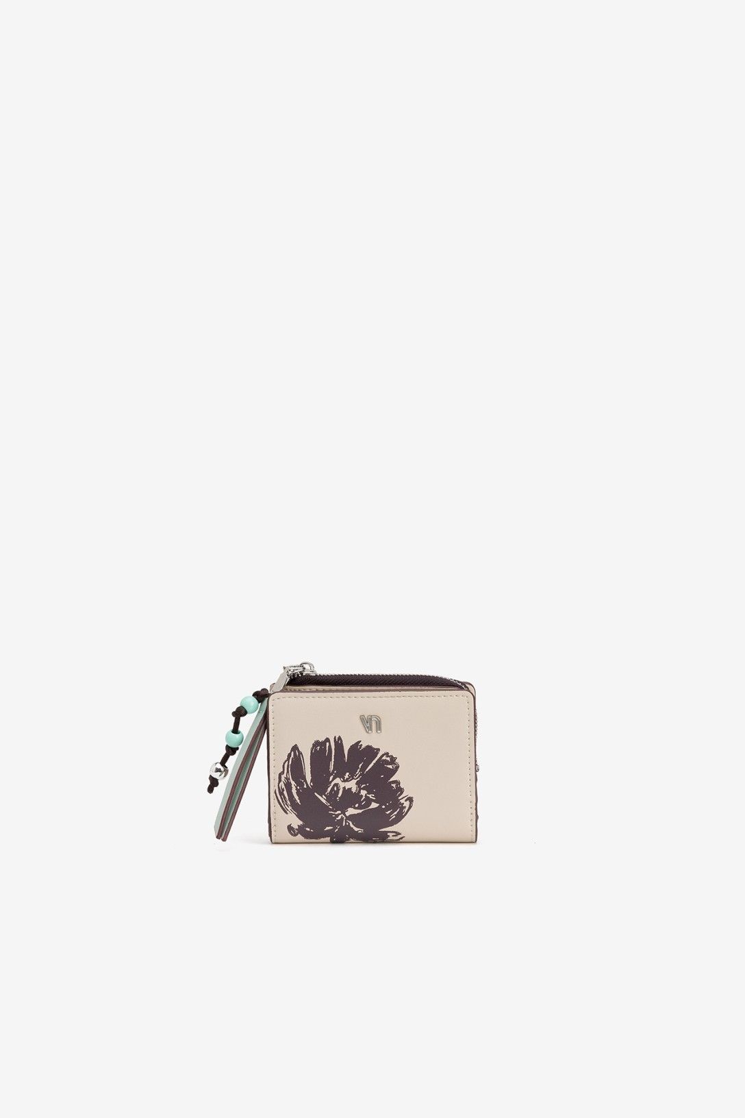 Cartera Billetera Con Cuentas Coloridas En Tirador