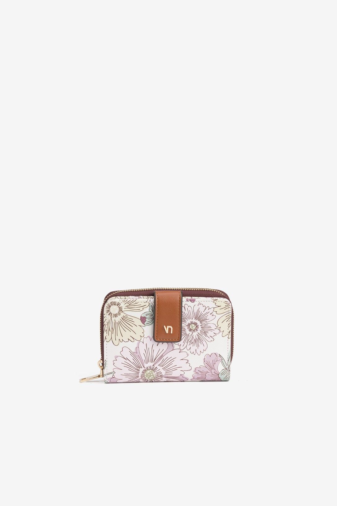 Cartera Billetera Con Estampado Floral