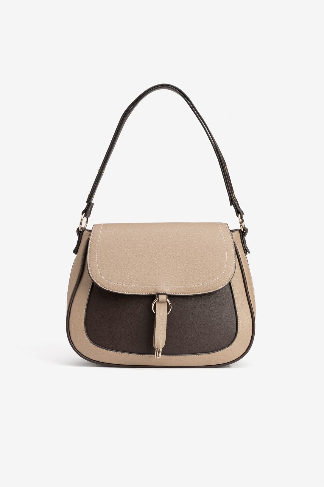 Bolso Bicolor Elegante De Hombro