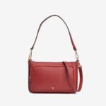 Bandolera Roja Con Varios Departamentos