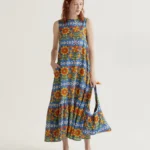 ¡Agotado! Vestido Largo Con Bolsillos Laterales Garden