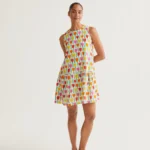 Vestido Con Estampado Tulipanes