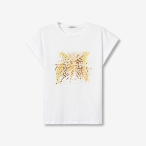 Camiseta Con Estampado Abstracto