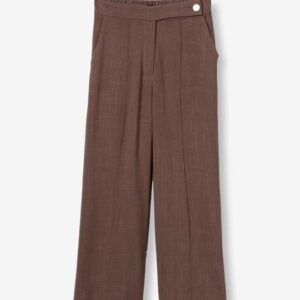 Pantalón Viscosa-Lino Color Café