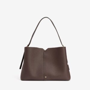 Bolso Diseño City Con Asa Regulable Marrón