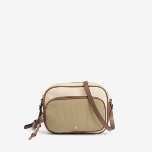 Bandolera Bicolor Verde Con Bolsillo Exterior