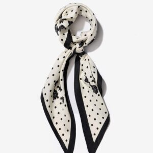 Bandana Con Estampado Topitos y Flores